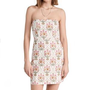 Favorite Daughter Willow Floral Strapless Pencil Mini Dress NWT Size 12/Large